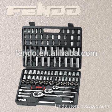 100-pc 1/4"&3/8"&1/2" Drive Socket Set